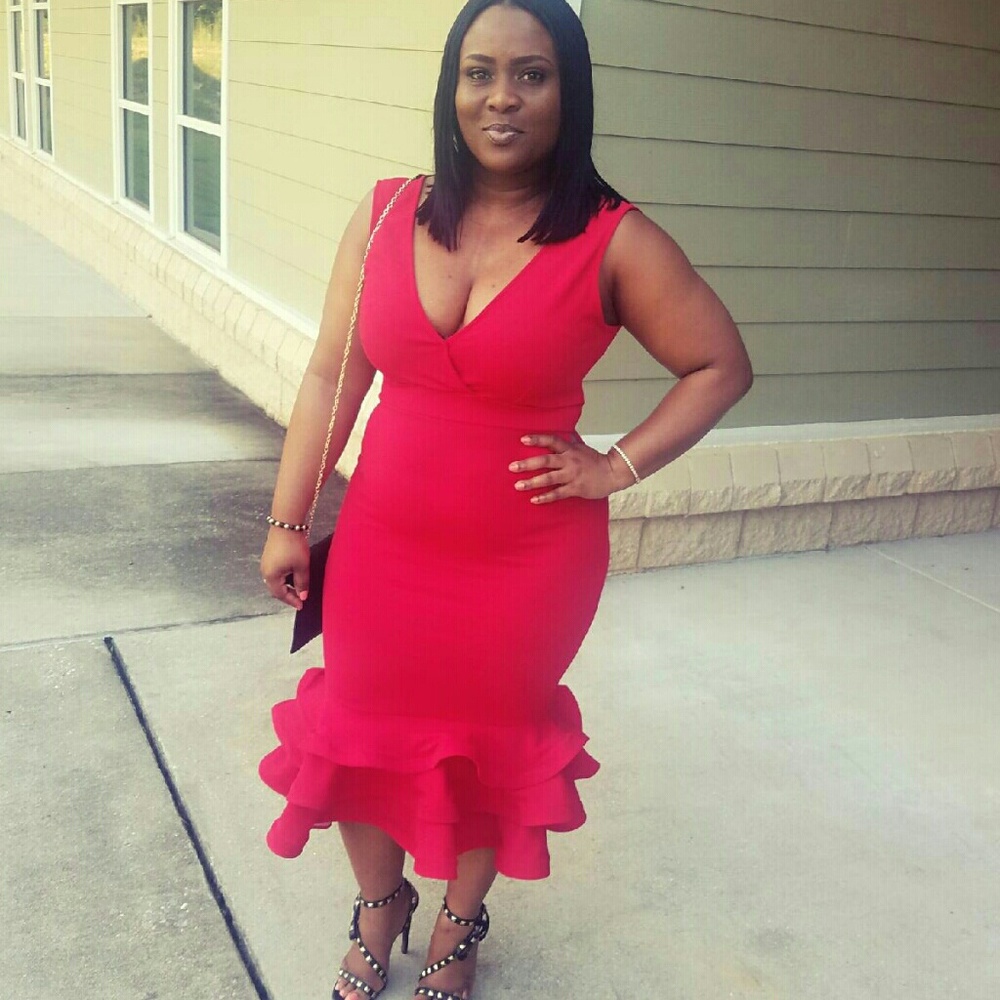 Red dress